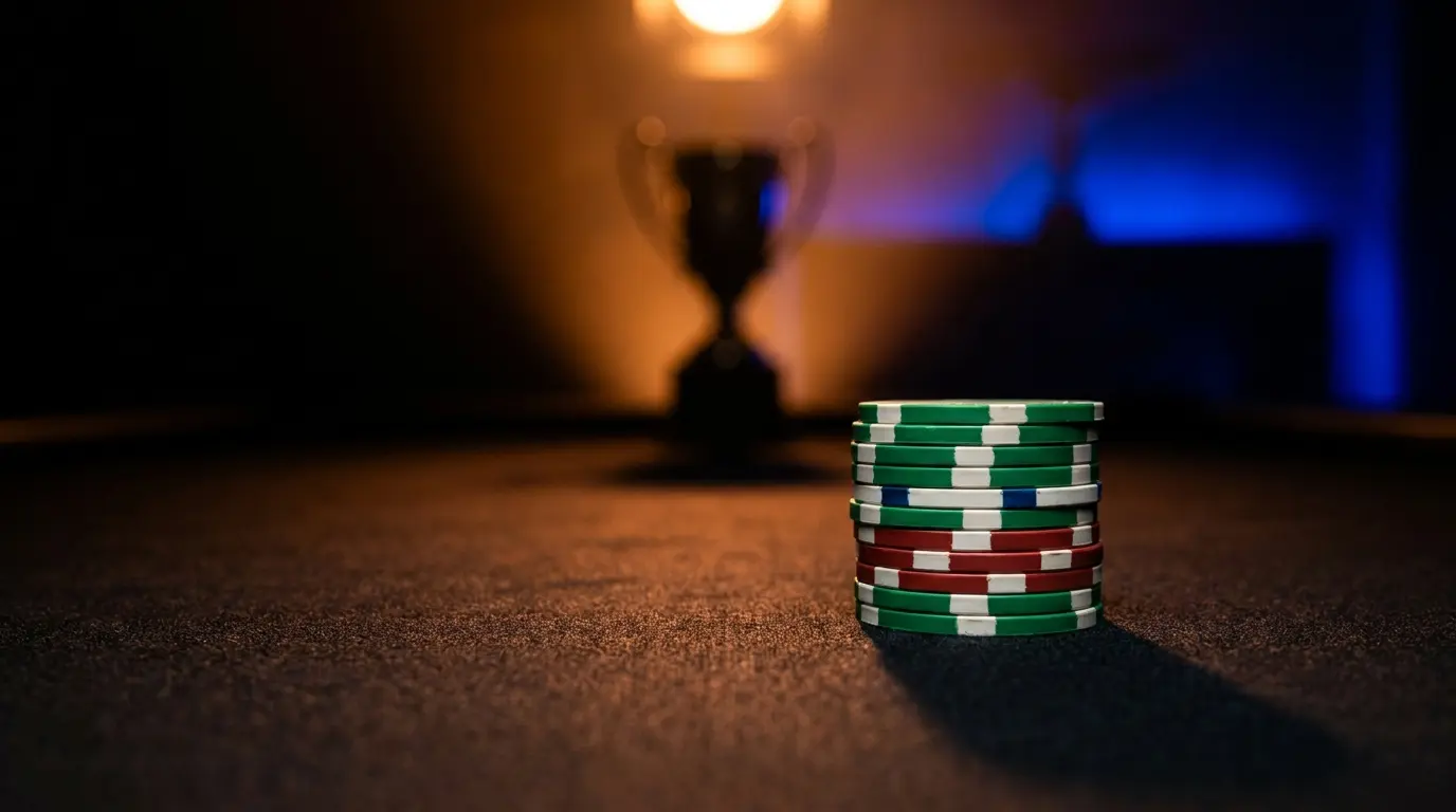 Fiches da gioco con colori italiani e trofeo