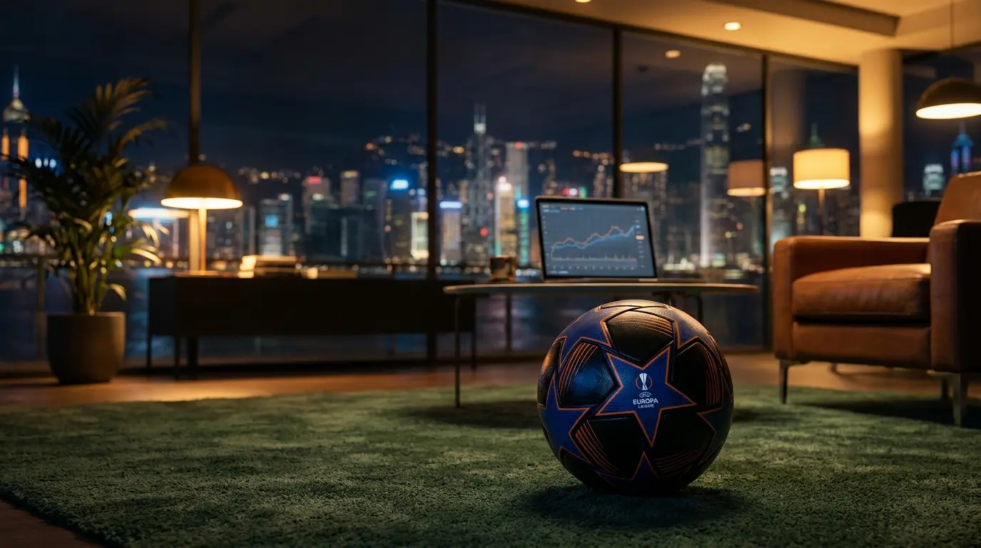 Pallone da calcio sul campo con i colori italiani