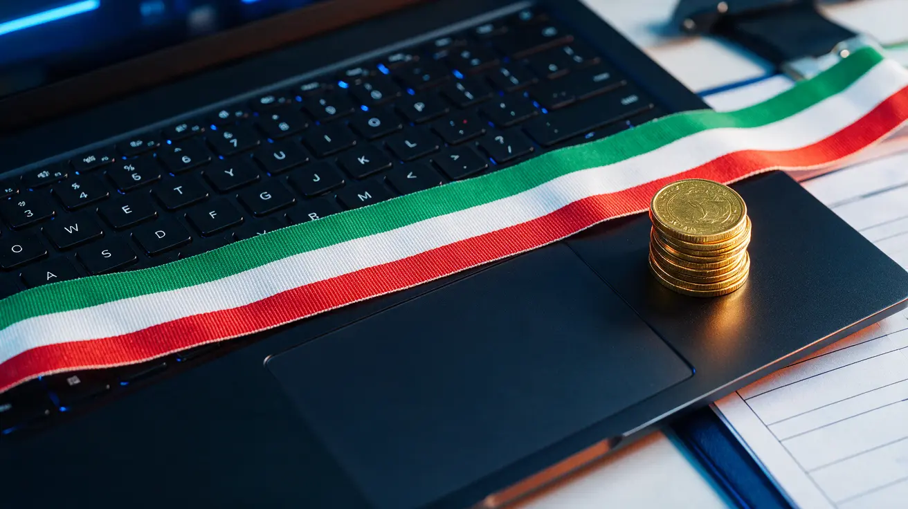 Registrazione online con simboli italiani e documentazione