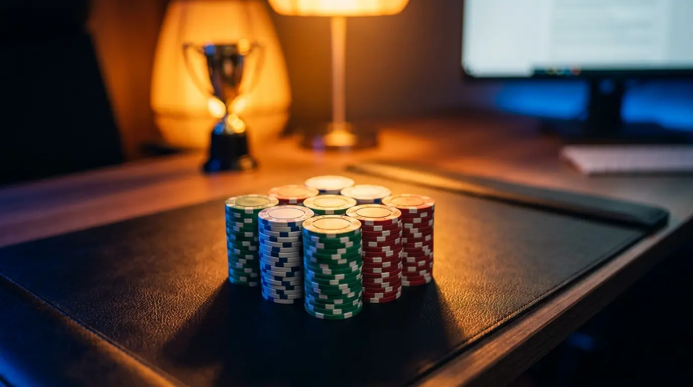 Fiches da gioco disposte con colori della bandiera italiana