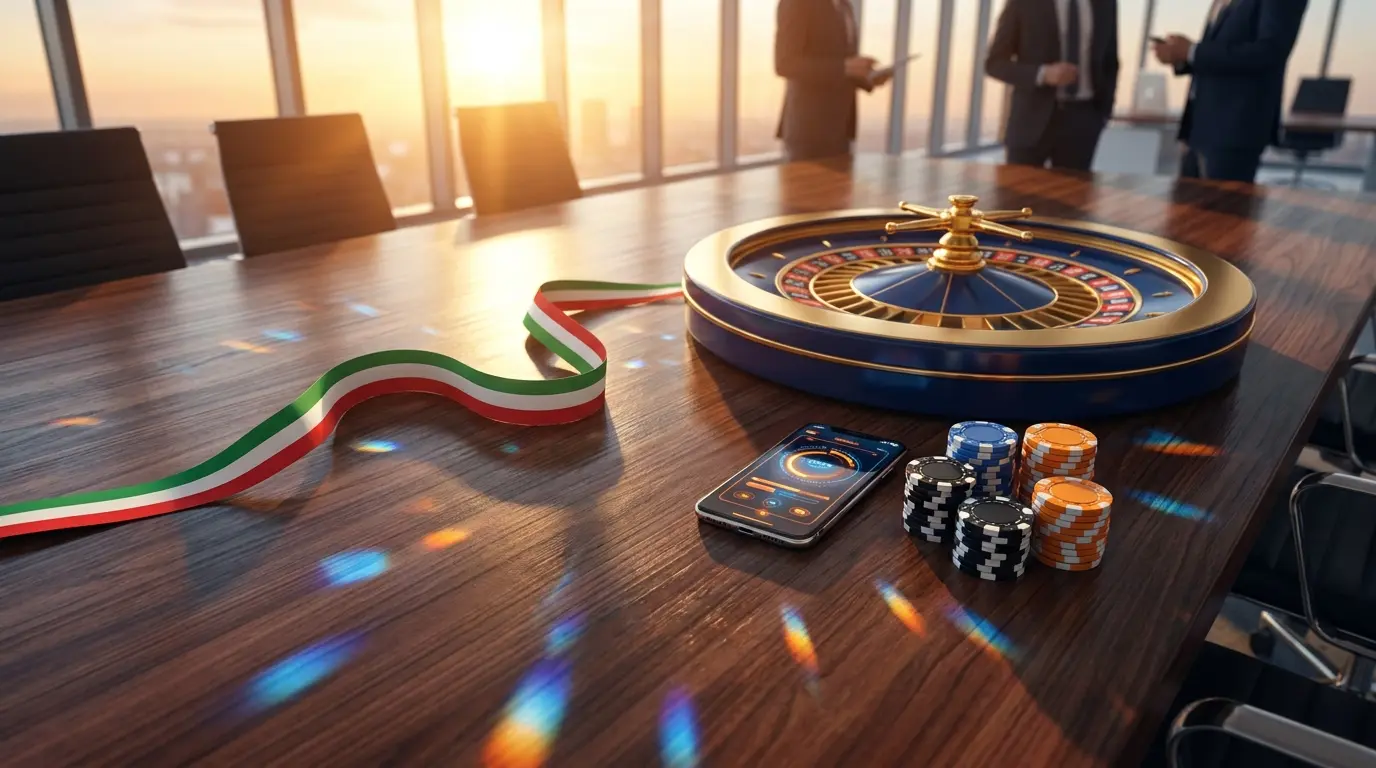 Roulette in movimento con smartphone e fiches da gioco