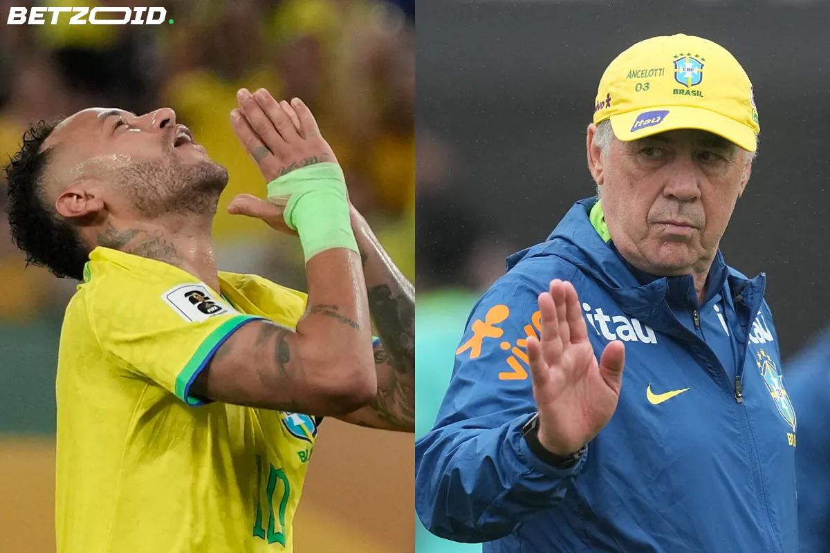 Ancelotti esclude Neymar dalla rosa del Brasile per i Mondiali 2026